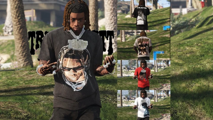 Набор свободных футболок Travis Scott для Franklin