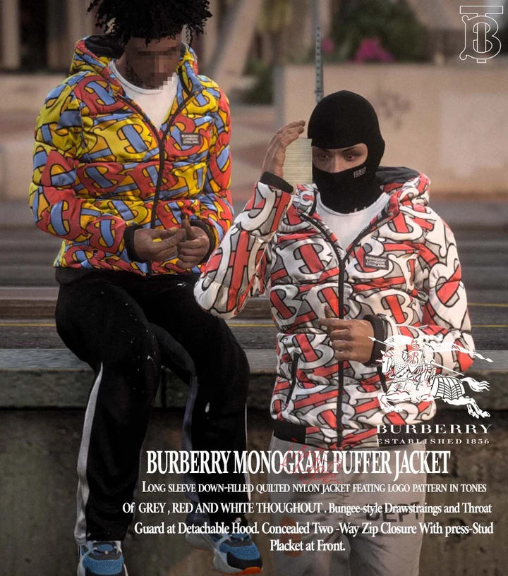 Пуховик Burberry Monogram для MP Male