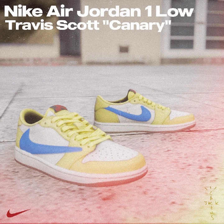 Nike Air Jordan 1 Low x Travis Scott Canary [MP Male | MP Female]