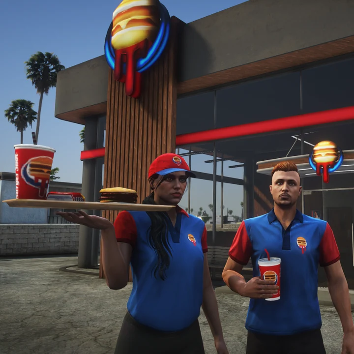 Одежда Burger Shot для MP Male и MP Female