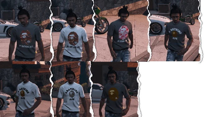 Набор футболок Bape для MP Male