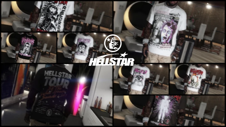 Набор свободных футболок HellStar для Франклина