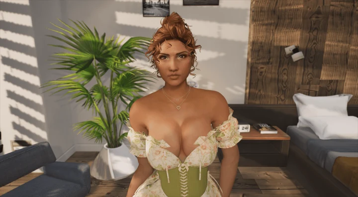 Прическа Curly Bun для MP Female