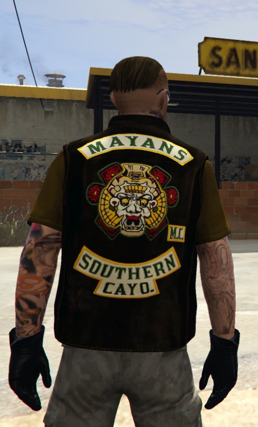 Жилет MAYANS MC - Southern Cayo Perico для Trevor или Michael [SP]