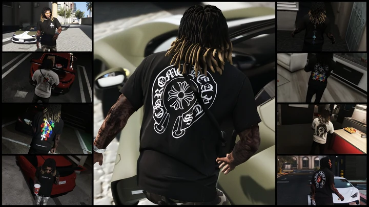 Набор свободных футболок Chrome Hearts для Франклина