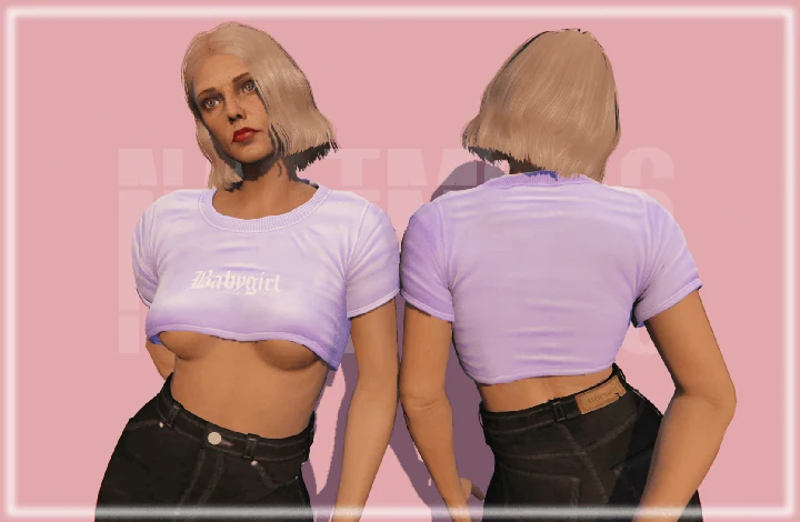 Укороченный топ Babygirl для MP Female