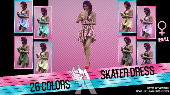 Текстуры платья Skater для MP Female