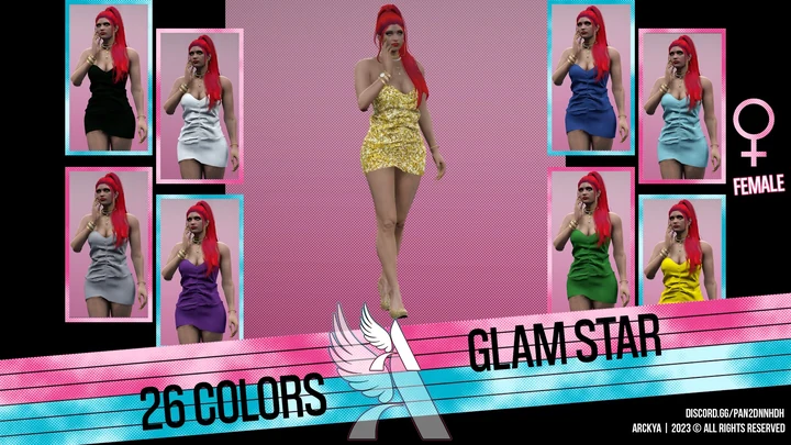 Текстуры Glam Star для MP Female