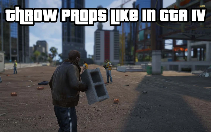 Бросок предметов как в GTA IV