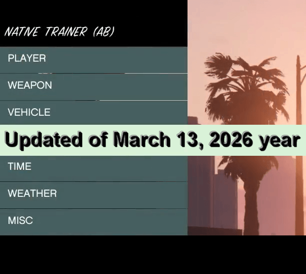 Обновлённый Native Trainer от 13 марта 2026 года