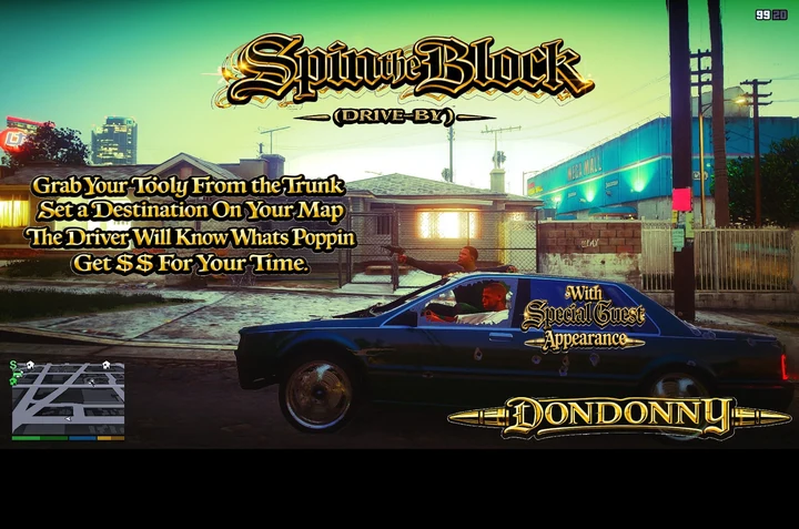 Spin The Block - стрельба из автомобиля