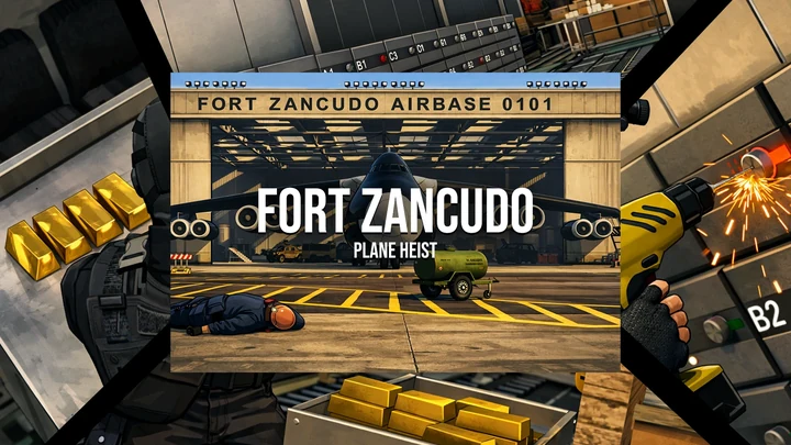 GTA Offline: ограбление самолета в форте Занкудо