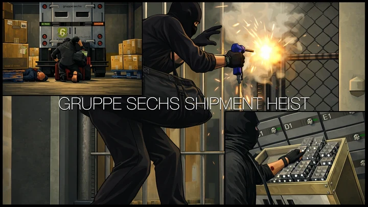 GTA Offline: ограбление груза Gruppe Sechs