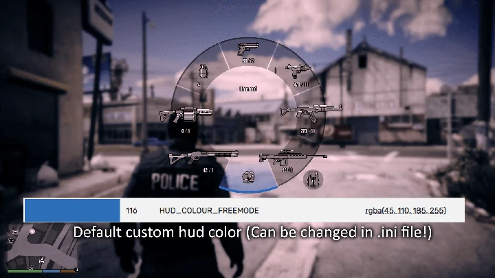 Замена цвета HUD для пользовательских персонажей [.NET]
