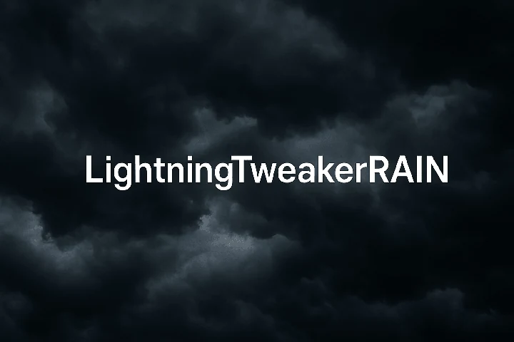 LightningTweakerRAIN - молнии во время дождя [.NET]