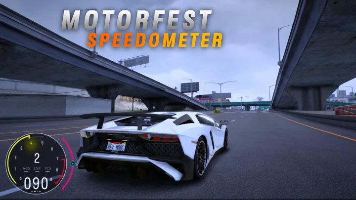 Спидометр в стиле The Crew Motorfest