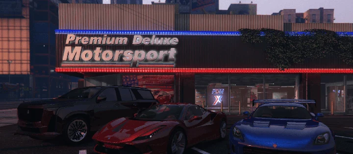 Все DLC-автомобили для автосалона Premium Deluxe Motorsport