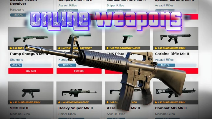 Оружие из GTA Online