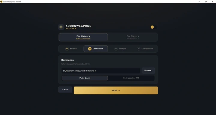 Конструктор Add-On оружия