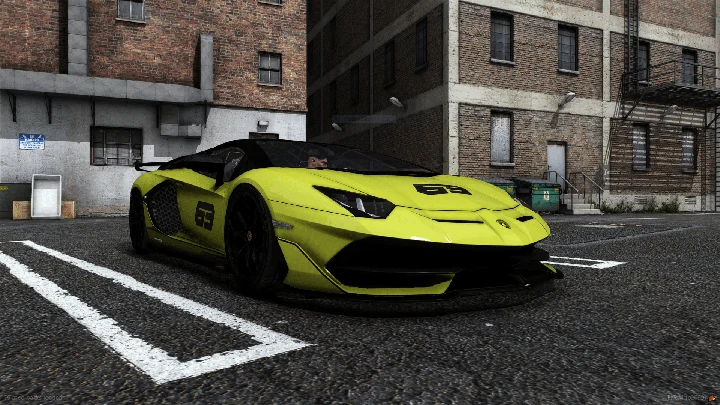 Handling для Lamborghini Aventador SVJ Roadster