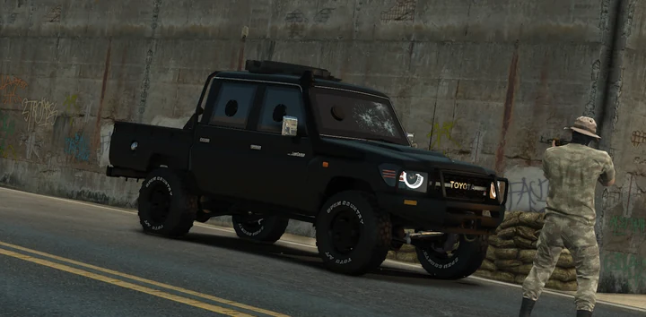 Бронированный Toyota Land Cruiser GR Pickup [Add-On | анимации]