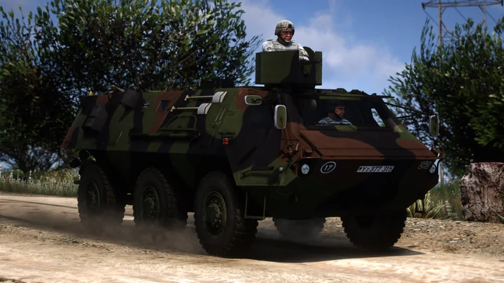 Плавающий бронетранспортёр TPz Fuchs 1A3 [Add-On | LODs | VehFuncs V]