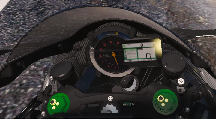 Новый цифровой дисплей для Kawasaki H2 Carbon от Zen-Imogen