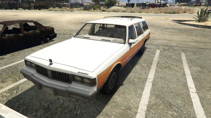 Pontiac Parisienne Station Wagon 1982: деревянная и чистая версии [Add-On]