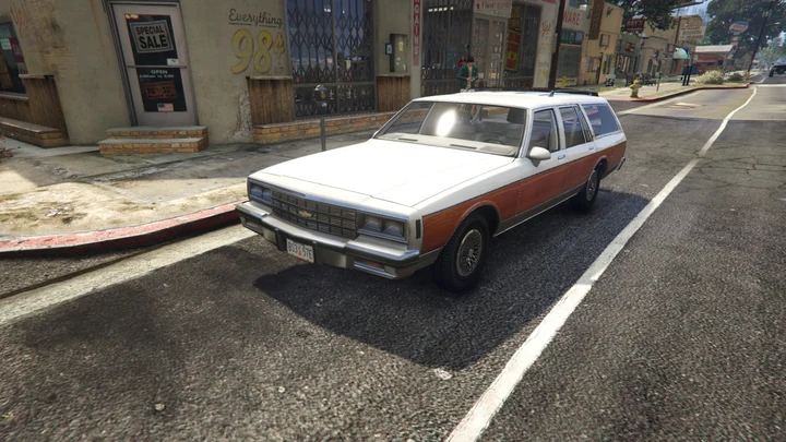 Chevrolet Impala Station Wagon 1981: деревянная и чистая версии [Add-On]
