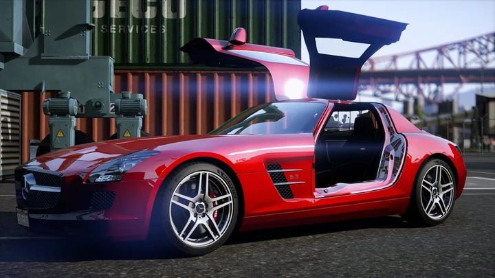 Mercedes-Benz SLS AMG 2011 [Add-On | VehFuncs V | Шаблон]