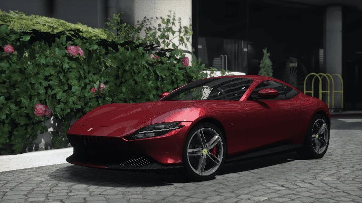 Ferrari Roma 2024 [Add-On | Шаблон | Автоматический спойлер | Анимации]