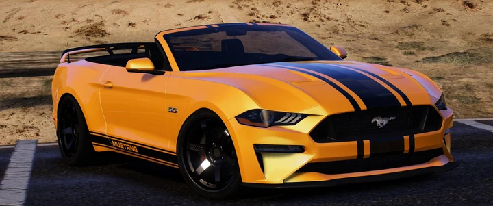 Ford Mustang GT Convertible 2019 [Add-On / FiveM | Анимированная крыша]
