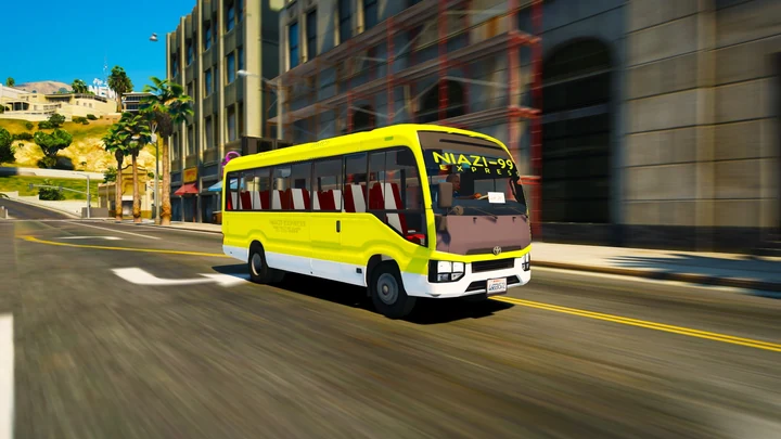 Toyota Coaster Executive Class 2020 [Add-On / VehFuncs / Загрязнение]
