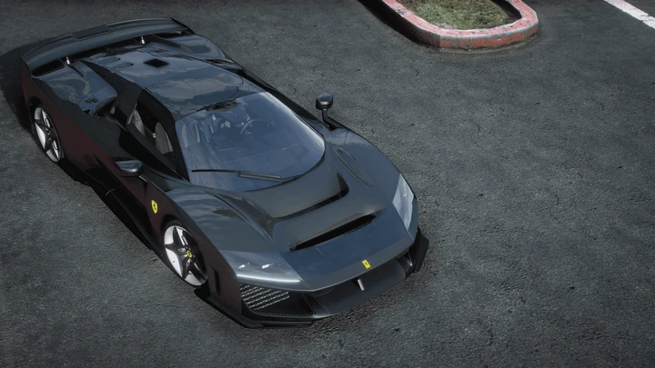 Ferrari F80 2025 с полностью открытым карбоном [Add-On | Extras | Animated Spoiler]