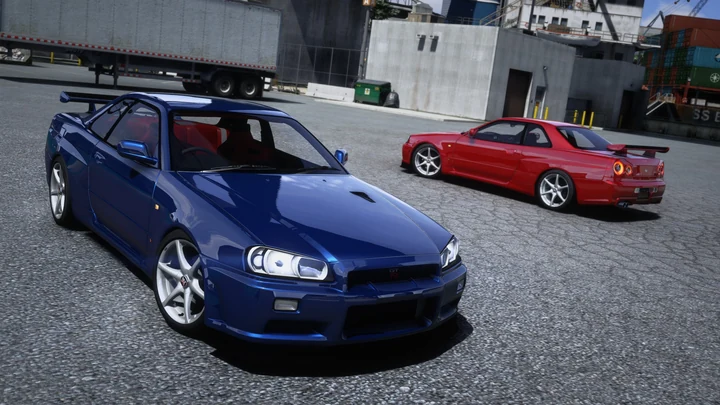Nissan Skyline R34 2002 [Add-On / FiveM | Tuning | VehFuncsV | Sound | Template | Extras]