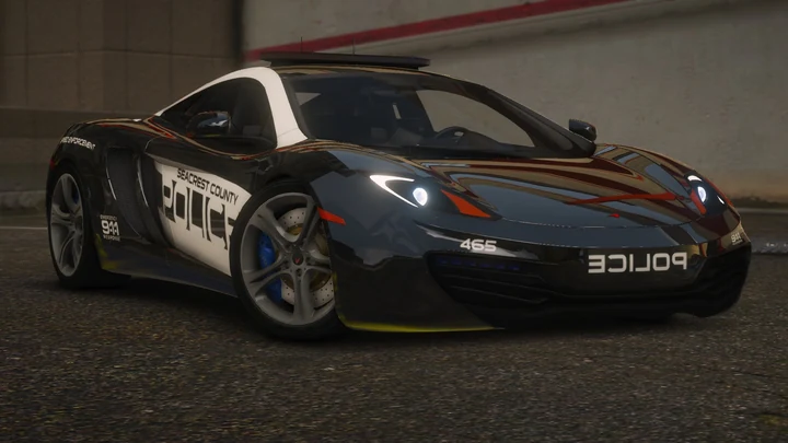 Полицейский McLaren 12C SCPD 2010 из NFS Hot Pursuit [Add-On | Звуки | Шаблон]