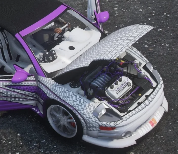 Звук двигателя Mitsubishi Eclipse Spyder из 2F2F [Add-On | FiveM | Звук]