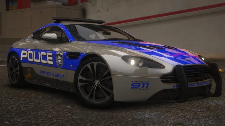 NFSHP: Aston Martin V12 Vantage SCPD 2009 [Add-On / NON-ELS / Sounds / Template]