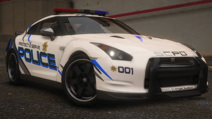 NFSHP: Nissan GT-R SpecV SCPD 2009 [Add-On | NON-ELS | Звуки | Шаблон]