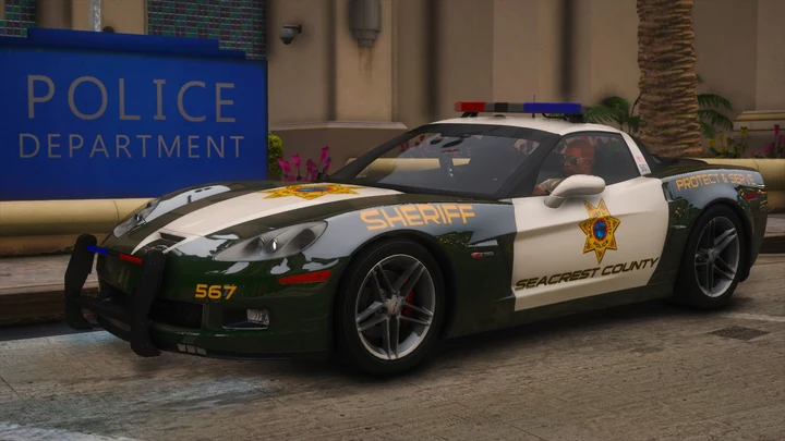 NFSHP: Chevrolet Corvette Z06 SCPD 2006 [Add-On | Non-ELS | Sounds | Template]
