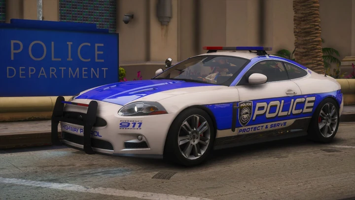 NFSHP: Jaguar XKR SCPD 2009 [Add-On | NON ELS | Звуки | Шаблон]