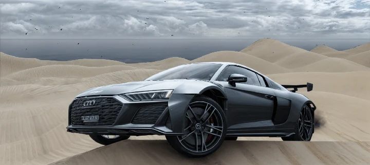 Управляемость Audi R8 2020 с максимальной скоростью 320 км/ч