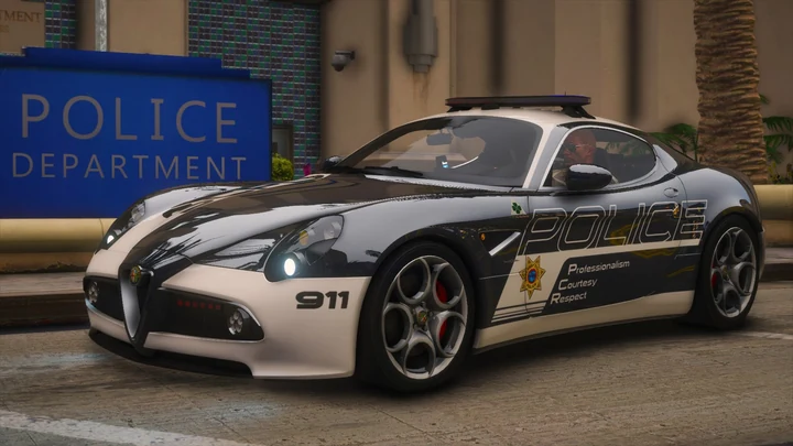 NFSHP: Alfa Romeo 8C Competizione SCPD 2007 [Add-On | NON ELS | Звуки | Шаблон]