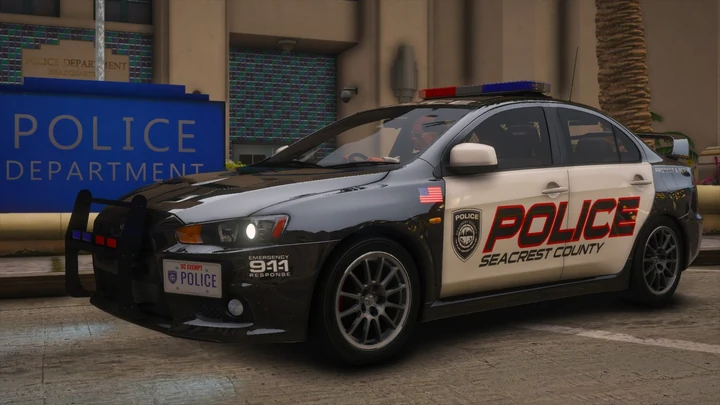 NFSHP: Mitsubishi Lancer Evolution X SCPD 2008 [Add-On | NON ELS | Звуки | Шаблон]