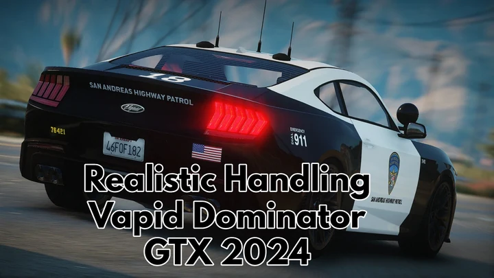 Реалистичная управляемость для Vapid Dominator GTX 2024 от Tiddy