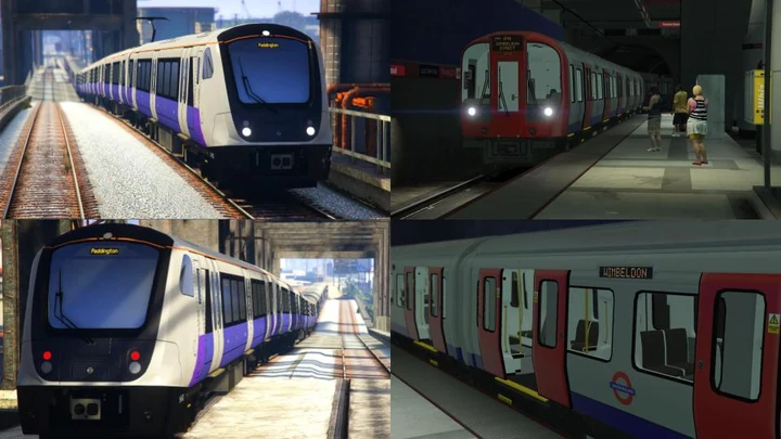 Пак поездов TfL: London Underground S Stock и Elizabeth Line Class 345 [OIV | Replace]