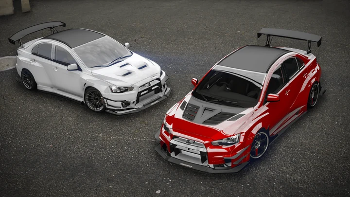 Mitsubishi Lancer Evolution X Final Edition [Add-On / Replace | FiveM | 270+ деталей тюнинга | Шаблон | RHD]