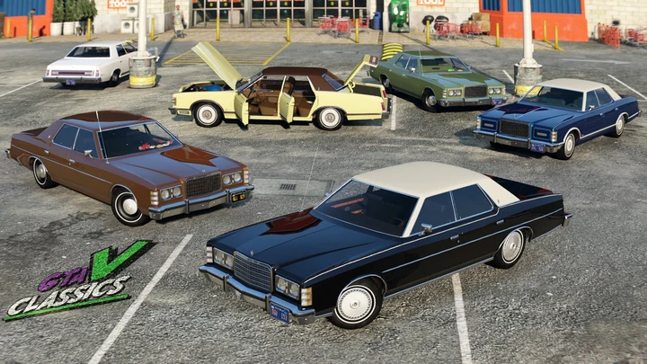 Набор седанов Ford 1975 [Add-On | LODs | VehFuncsV]