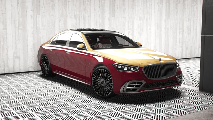 Mercedes-Benz S 500 W223 2022 с комплектом Maybach [Add-On | Tuning | Animated | VehFuncs V]