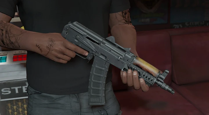 Кастомный AKS-74U из EFT [Анимация]